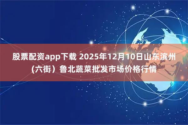 股票配资app下载 2025年12月10日山东滨州(六街）鲁北蔬菜批发市场价格行情